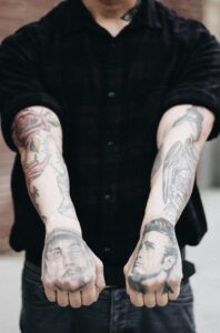 Hand tattoo