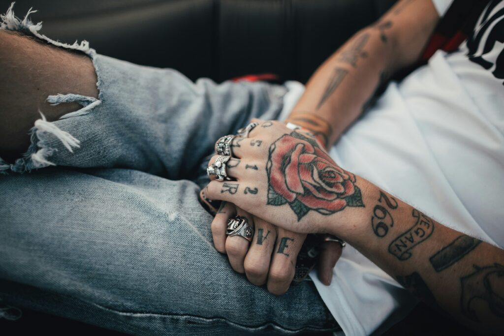 Hand tattoo