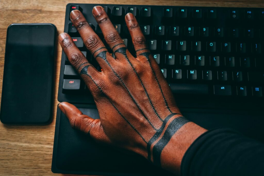 Hand tattoo
